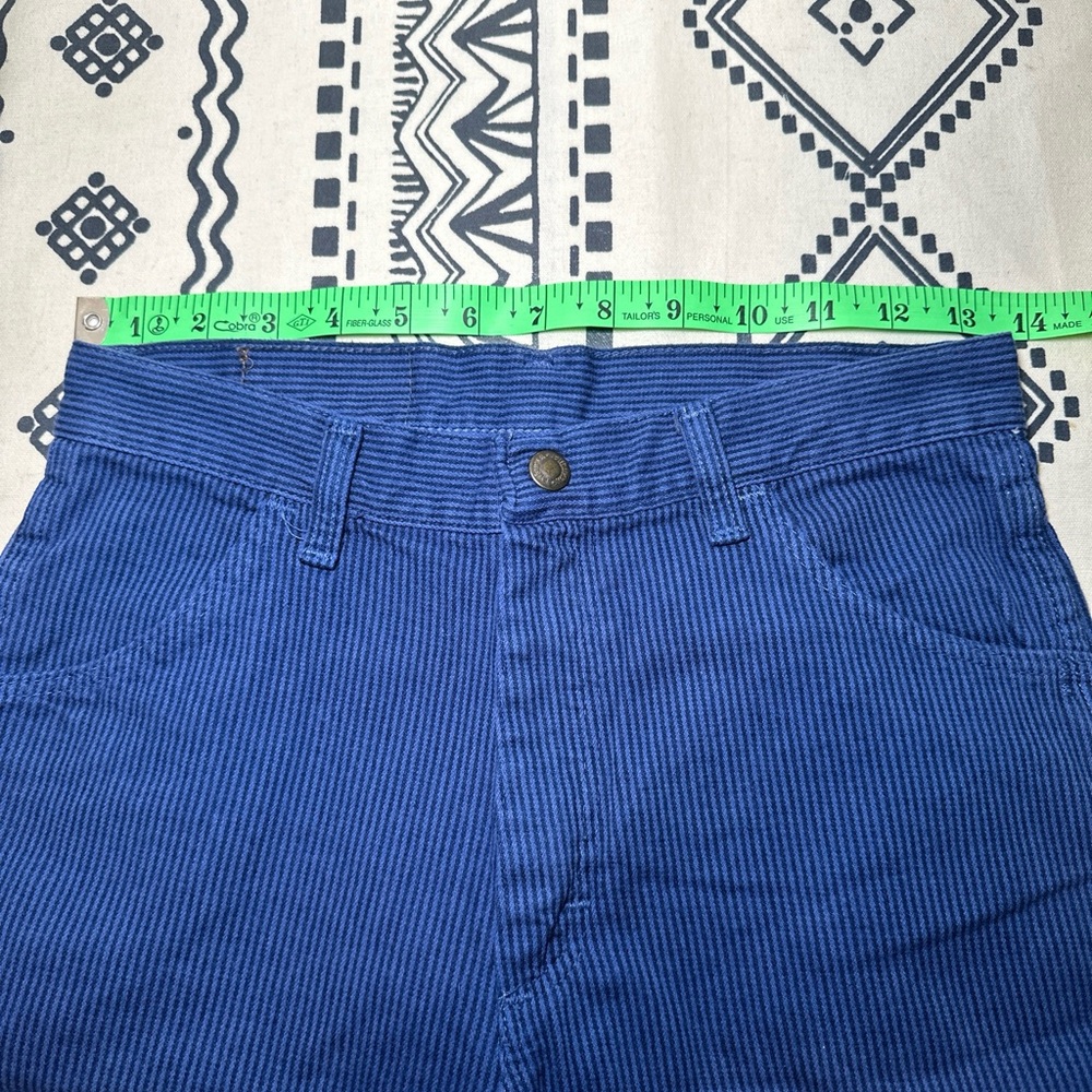 Vintage Wrangler Blue Stripe Shorts Boys 14- Made In The USA - Picture 7 of 10